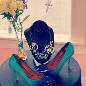 Teal/Blue Heel, size: 6 (1/2), brand: Boutique9
